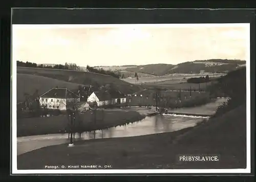 AK Pribyslavice, Gehöft am Wehr