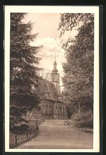 AK Iglau, Smetana Park der hl. Geistkirche