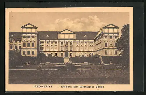 AK Jaromerice /Jaromeritz, Exzellenz Graf Wrbnasches Schloss