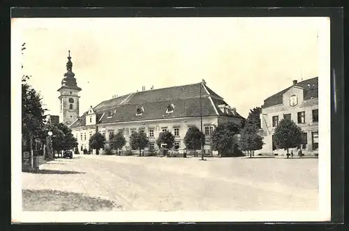 AK Mähr. Budwitz, Namesti, Radnice