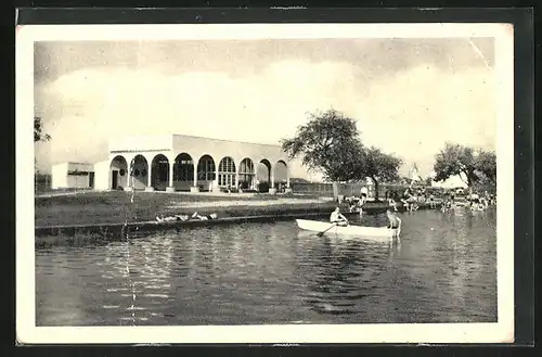 AK Mähr. Budwitz, Freibad, Koupaliste