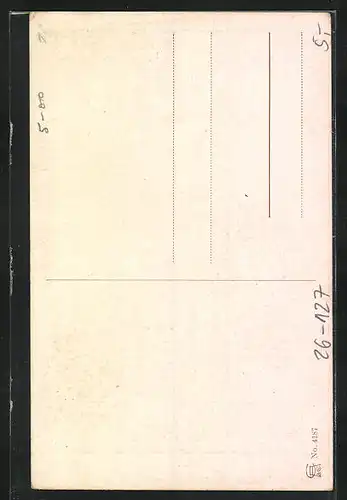 Künstler-AK Richard Wagner: Münchner Kindl mit Willkommensgeste