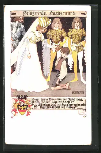 Künstler-AK Karl Alex Wilke: Prinzessin Lachemund von O. Kernstock
