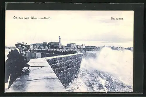 AK Warnemünde, Brandung