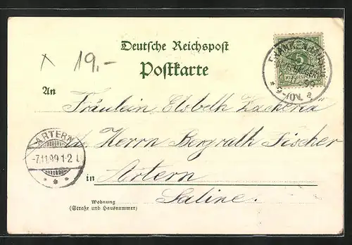 Lithographie Kyffhäuser, Gasthaus, Kyffhäuser-Denkmal, Reiterstandbild