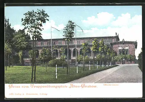 AK Alten-Grabow, Truppenübungsplatz, Officier-Casino