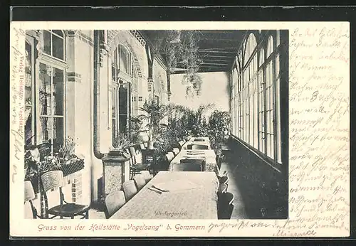 AK Gommern, Heilstätte Vogelsang, Wintergarten
