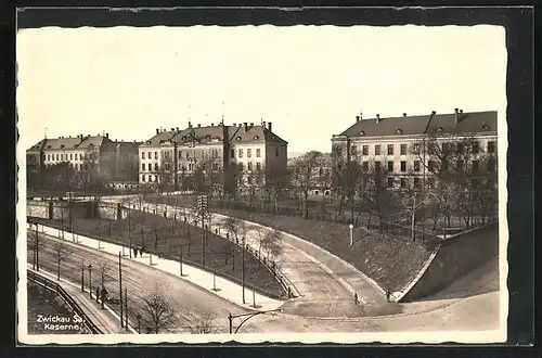 AK Zwickau /Sa., Kaserne