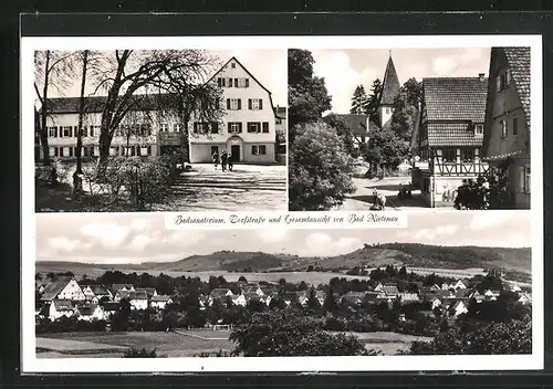 AK Bad Rietenau, Badsanatorium, Dorfstrasse, Gesamtansicht