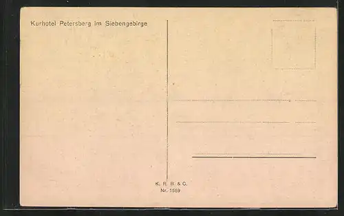 AK Petersberg i. Siebengeburge, Kurhotel aus der Vogelschau