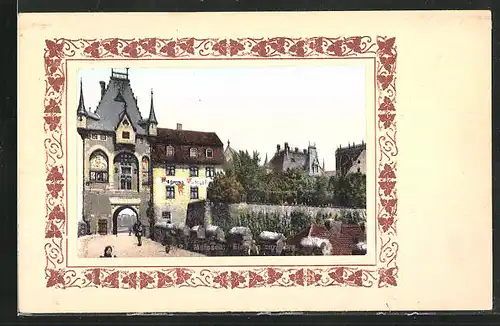 AK Meissen, Eingang zur Burg