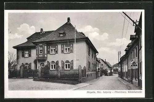 AK Mügeln /Bez. Leipzig, Pfarrhaus in der Schlossstrasse