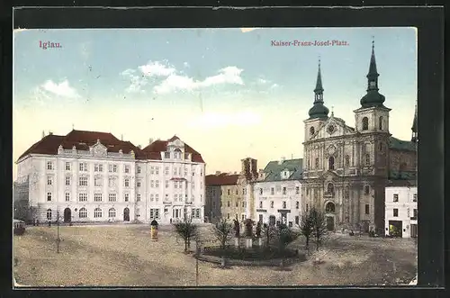 AK Iglau, Kaiser-Franz-Josef-Platz