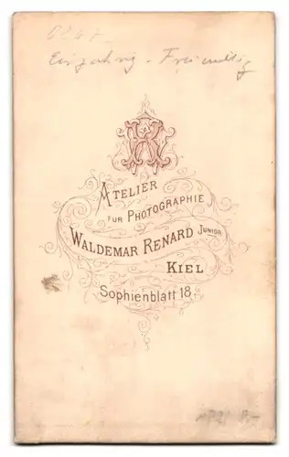 Fotografie Waldemar R3enard Junior, Kiel, Sophienblatt 18, Gefreiter Matrose der kaiserlichen Marine in Uniform