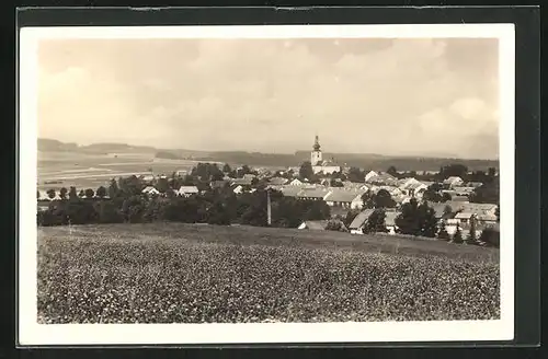 AK Bohdalov, Ortsansicht von Anhöhe