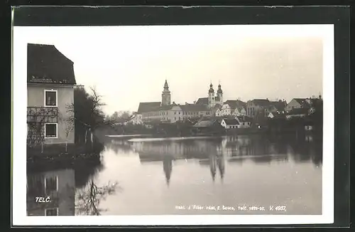 AK Telc, Flusspartie im Ort