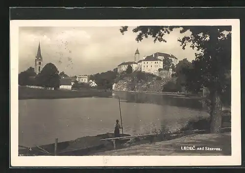 AK Ledec nad Sazavou, Fluss an der Ortschaft