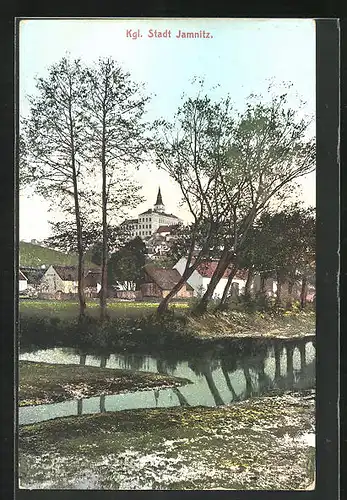 AK Jemnice /Jamnitz, Blick auf die Kgl. Stadt