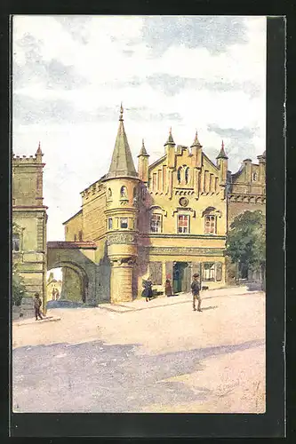 Künstler-AK Nemecký Brod, Havlickuv dum