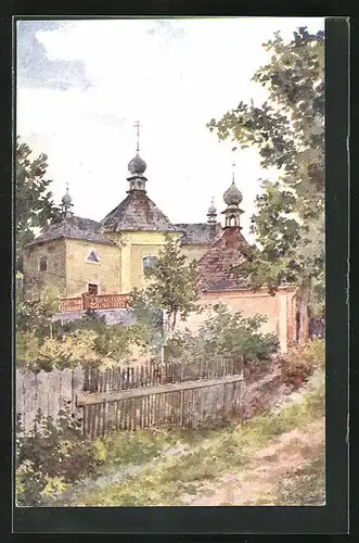 Künstler-AK Nemecký Brod, Sv. Trojice