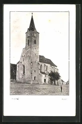 AK Pacov, Kostel, Blick zur Kirche