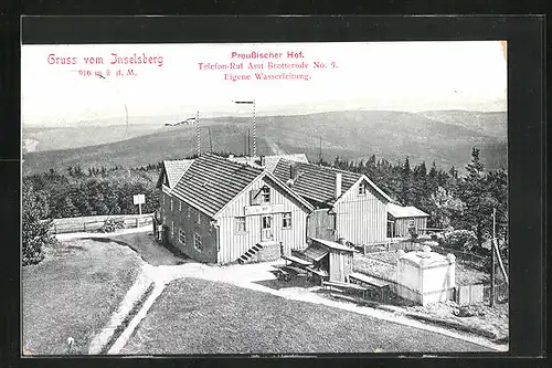 AK Inselsberg, Gasthaus Preussischer Hof
