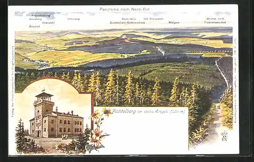 AK Oberwiesenthal, Unterkunftshaus auf dem Fichtelberg