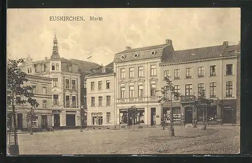 AK Euskirchen, Marktplatz mit Geschäft von Cl. Feldberg