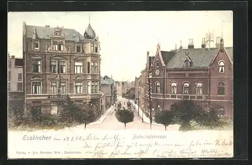 AK Euskirchen, Hotel Zur Post an der Bahnhofstrasse