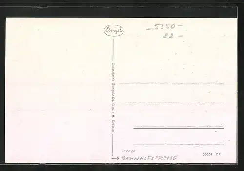 AK Euskirchen, Bahnhofsplatz und Bahnhofsstrasse, Postamt, Hotel Zur Post