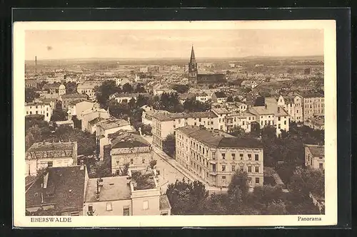 AK Eberswalde, Panorama aus der Vogelschau