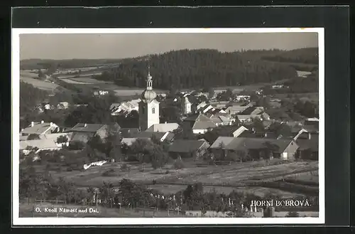 AK Horni Bobrova, Panorama mit Wald