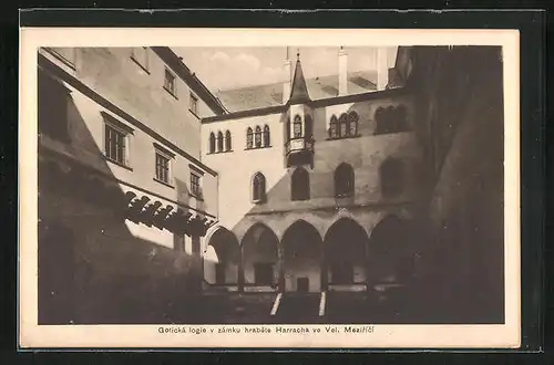 AK Velke Mezirici, Gotlicka logie v zamku hravete Harracha