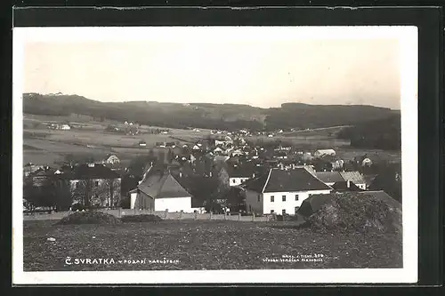 AK C. Svratka, Panorama mit Umgebung