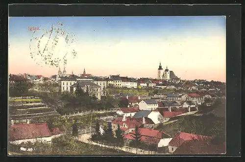 AK Iglau, Blick auf Teil des Ortes