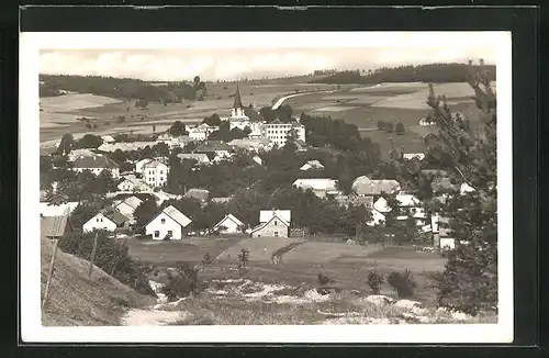 AK Trhova Kamenice, Weg vor der Ortschaft