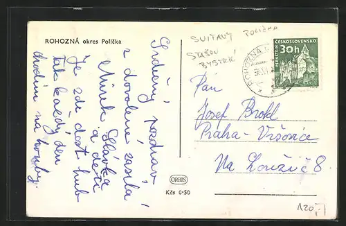 AK Rohozna, Teilansicht des Ortes