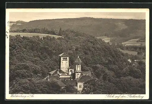 AK Waldenburg i. Sa., Blick auf den Rothenberg