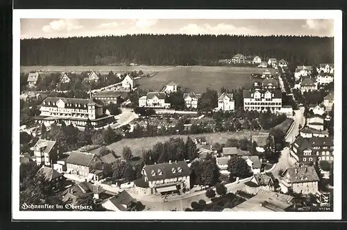 AK Hahnenklee im Oberharz, Fliegeraufnahme der Ortschaft