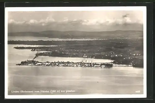 AK Lindau /Bodensee, Ortsansicht mit See