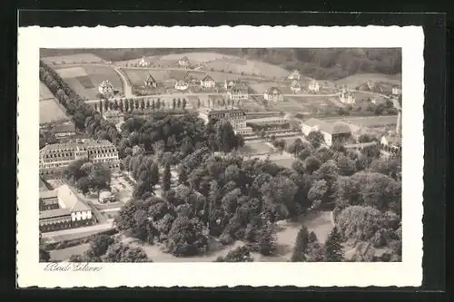 AK Bad Eilsen, Blick auf die Ortschaft, Fliegeraufnahme