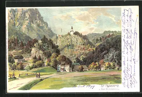 Künstler-AK Edward Harrison Compton: St. Pankraz b. Bad Reichenhall