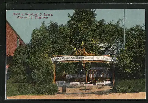 AK Vossloch b. Elmshorn, Hotel und Pensionat J. Lange