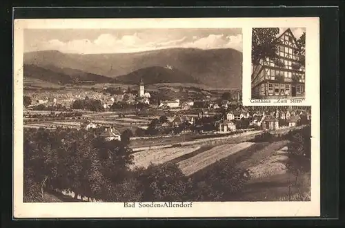 AK Bad Sooden-Allendorf, Gasthaus Zum Stern, Totalansicht