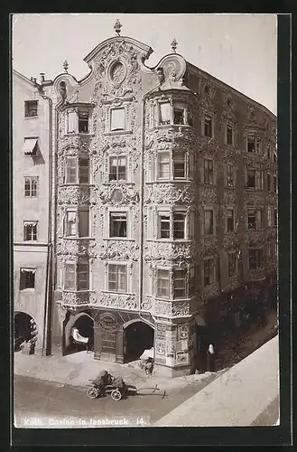 Foto-AK Fritz Gratl: Innsbruck, Katholisches Casino