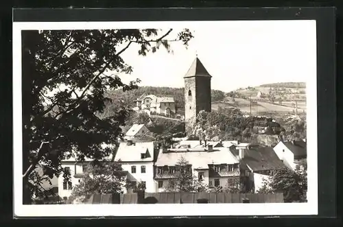 AK Nejdek, Ortspartie aus der Vogelschau