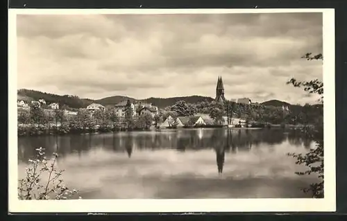 AK Nejdek, Panorama vom Wasser aus gesehen