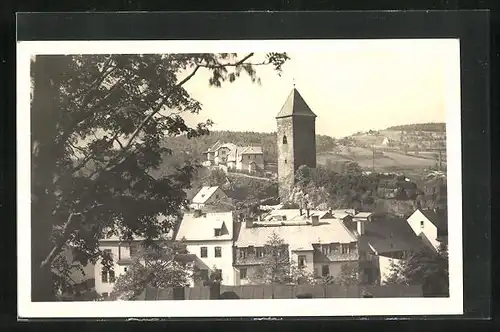 AK Nejdek, Ortspartie aus der Vogelschau