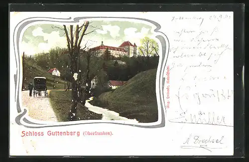 AK Guttenberg (Oberfranken), Blick zum Schloss