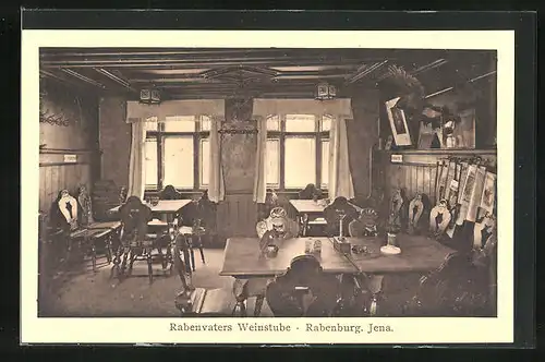 AK Jena, Gasthaus zur Rabenburg - Rabenvaters Weinstube